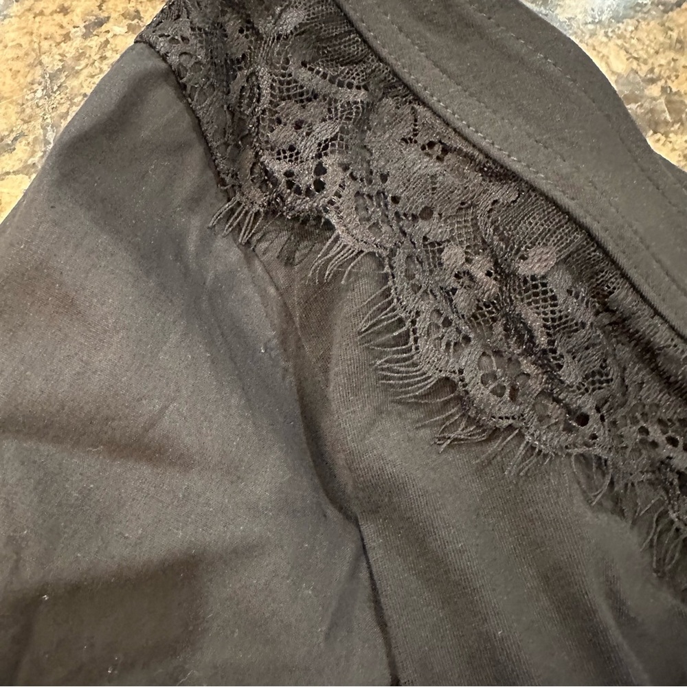 Anthropologie Black Off-Shoulder Top - Picture 9 of 11